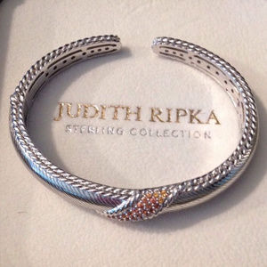 Judith Ripka Sterling Colors of Sapphire Bangle